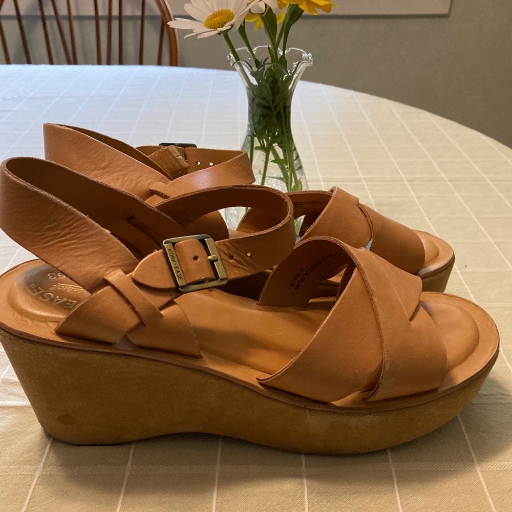 Kork-Ease AVA Natural Vachetta Wedge Sandal